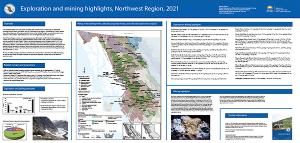 Exploration and mining highlights, Northwest Region, 2021