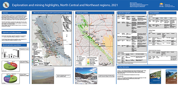 Exploration and mining highlights, North Central and Northeast regions, 2021