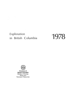 Exploration in British Columbia, 1978