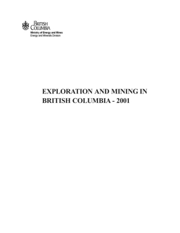 Exploration and Mining in British Columbia, 2001