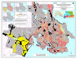 Relative Earthquake Hazard Map of Greater Victoria, Showing Areas Susceptible to Amplification of Ground Motion, Liquefaction and Earthquake-Induced Slope Instability
