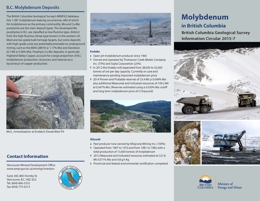 Molybdenum in British Columbia. Information Circular 2015-07