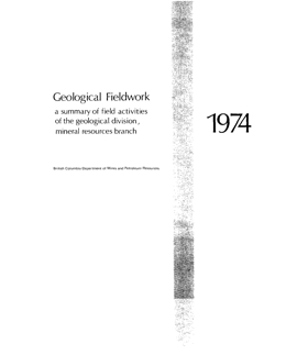 Geological Fieldwork 1974