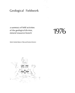 Geological Fieldwork 1976