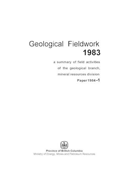 Geological Fieldwork 1983