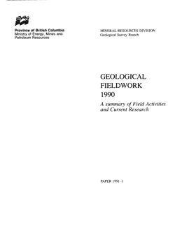 Geological Fieldwork 1990