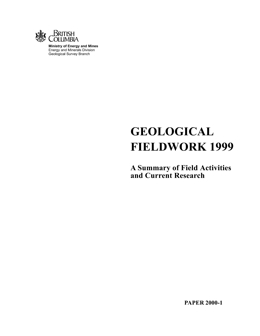 Geological Fieldwork 1999