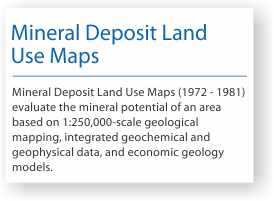 Mineral potential land use maps