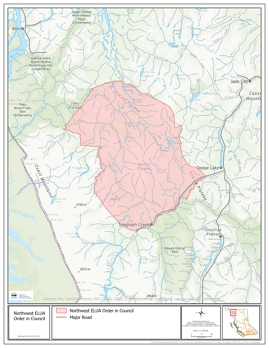 Image of the area covered by the ELUA order in Northwest B.C.