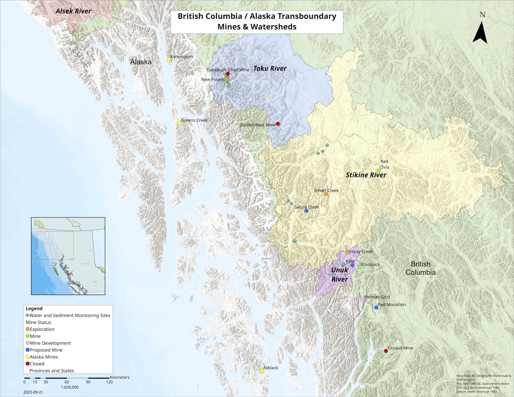 Image of Transboundary Watersheds and Mines