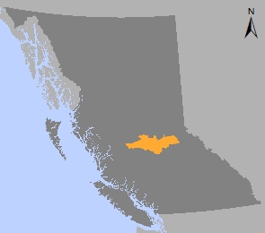 Map of Quesnel SRMP area