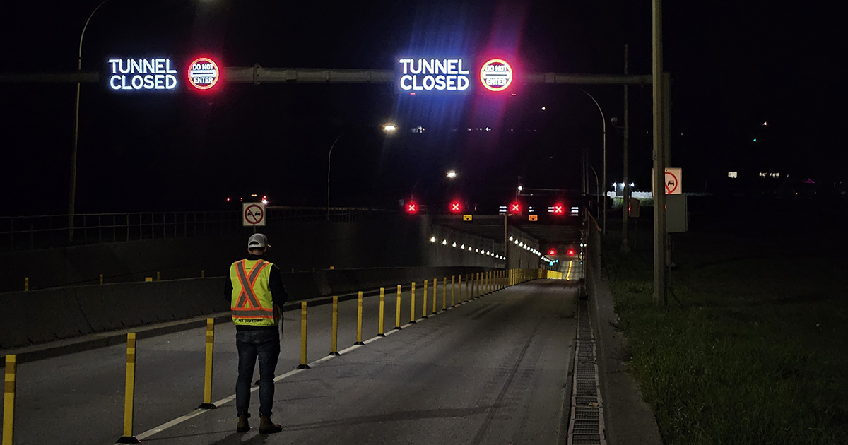 Improvements to the George Massey Tunnel’s Reversible Lane Control System is underway to maintain capacity, reliability and operational safety for Highway 99.