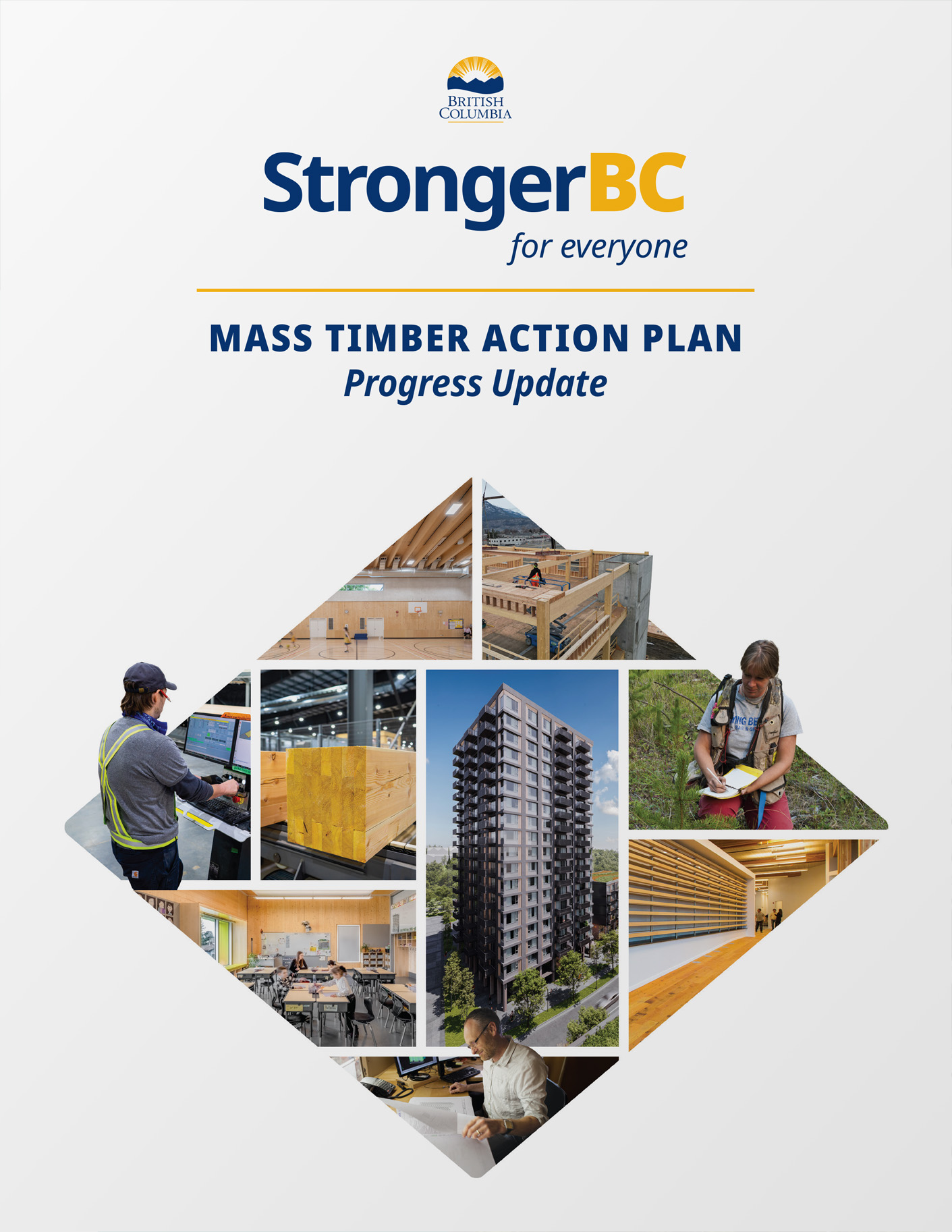 cover of the Mass Timber Action Plan Progress Update