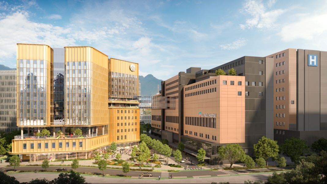 A concept design of the new St. Paul's Hospital in Vancouver.