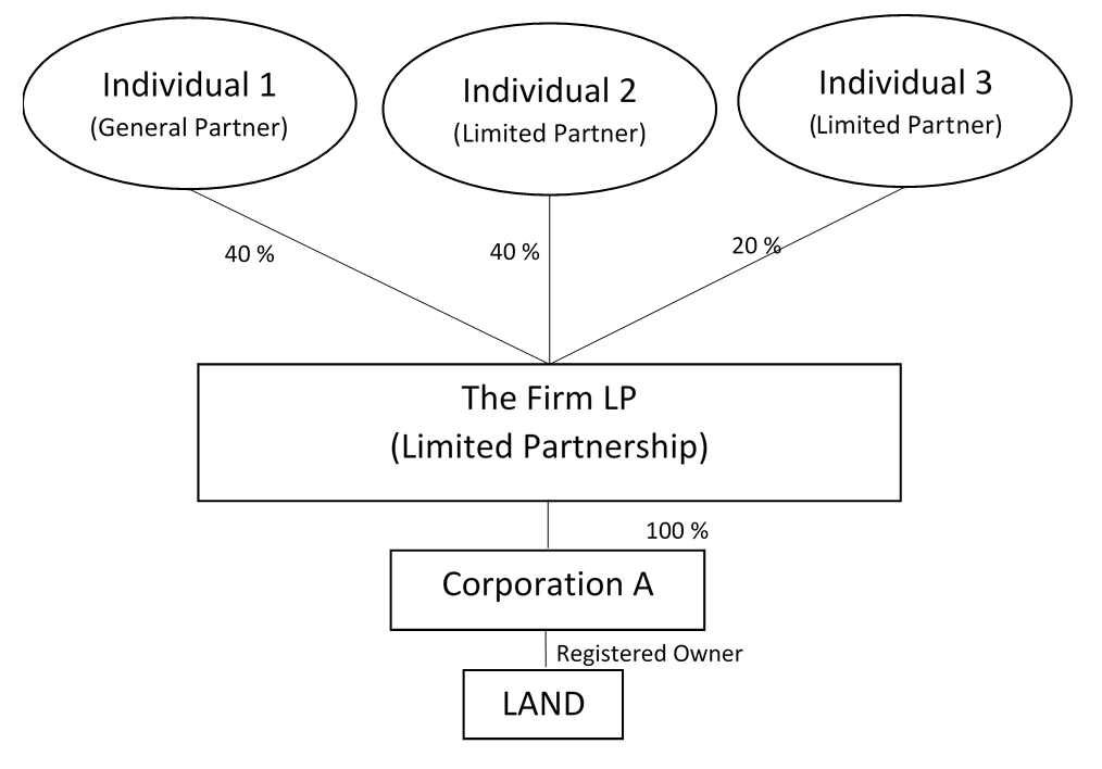Example of control of intermediate partnership