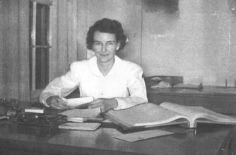 Miss Maybee, former chief matron of the Oakalla Women's Unit (1940s)