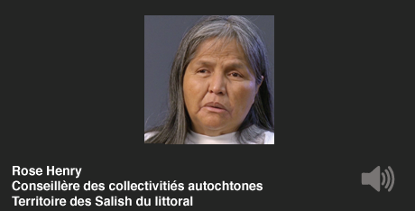 Rose Henry, Conseillère des collectivitiés autochtones, Territoire des Salish du littoral
