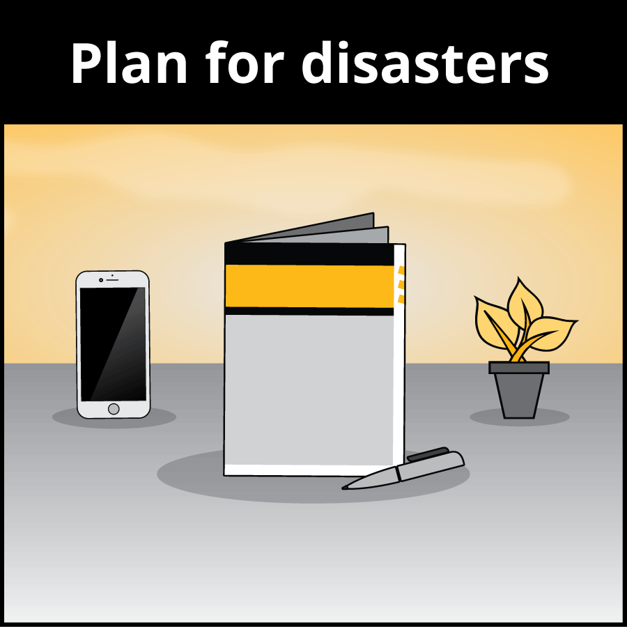 plan for disasters graphic
