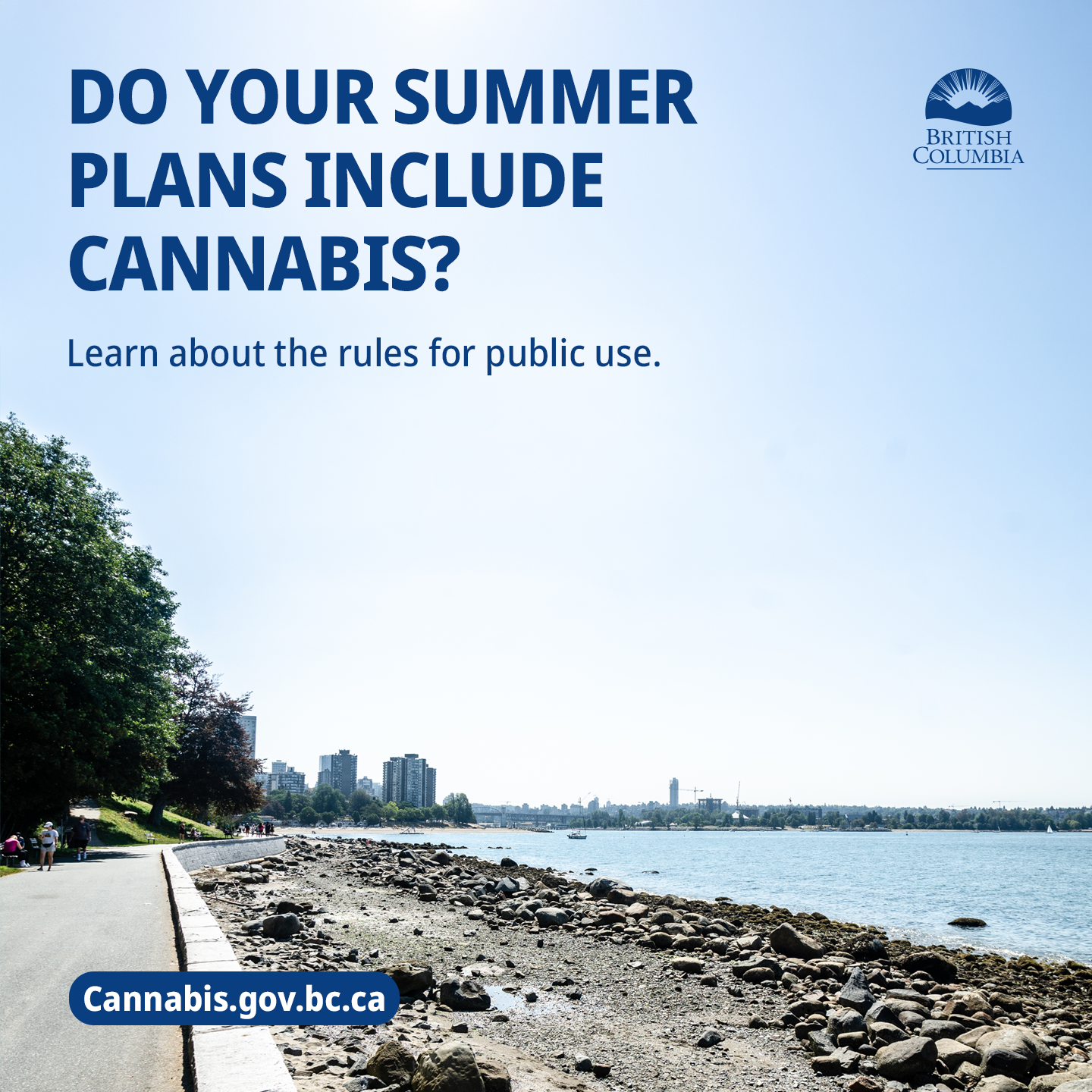 This image depicts the seawall in Stanley Park, Vancouver, B.C. 