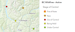 Interactive Map - Active Wildfires