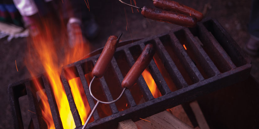 Photo of a campfire