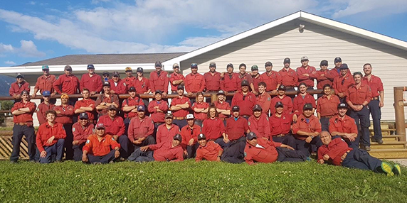 BC Wildfire Service Salish Ravens unit crew