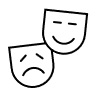 theatre faces icon