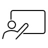 person teaching icon