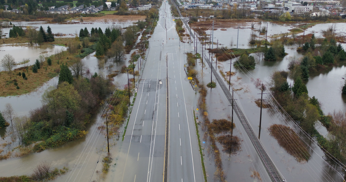 Flooding on Highway 11