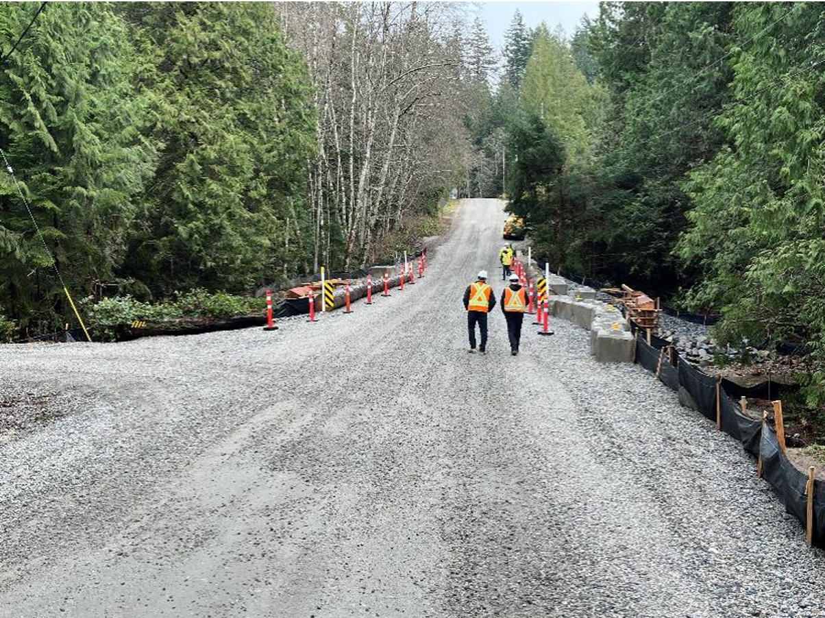 Day Road Culvert Replacements at Clack and Gough Creek Work in progress