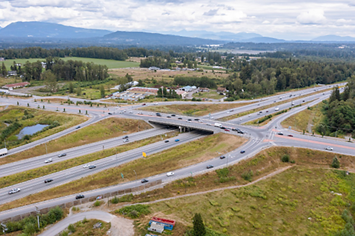 216th Street and Highway 1 facing northeast