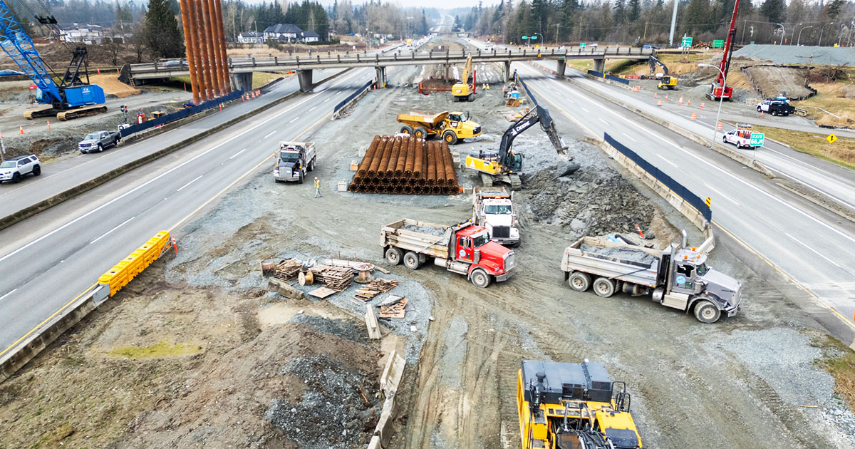 Photo of Highway 1 from 216th Street to 264th Street currently under construction