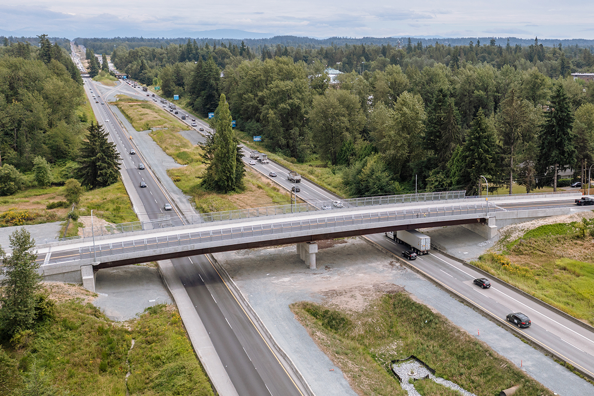 The new Glover Road Crossing facing southeast.