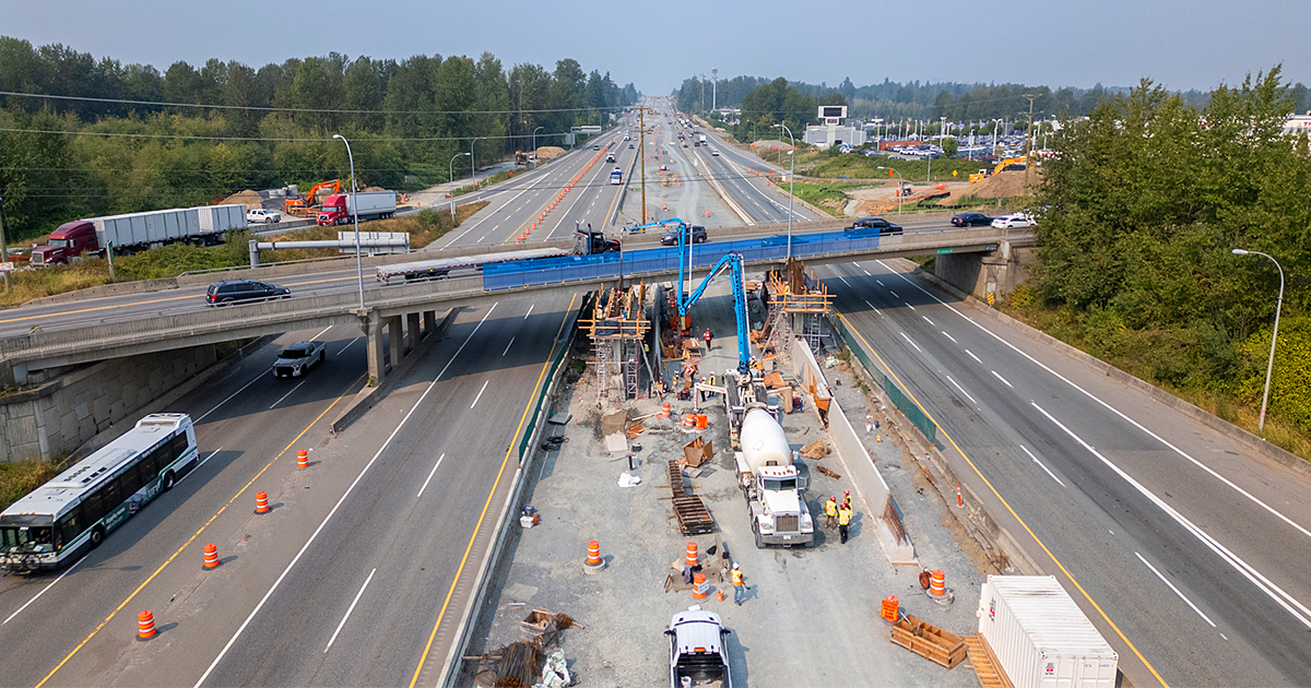 Improvements to the Mt. Lehman Road interchange underway
