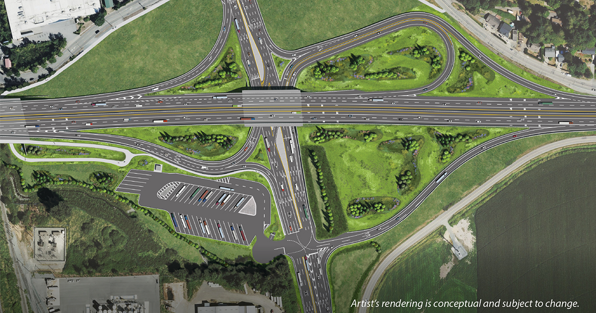 Highway 11 interchange artist rendering