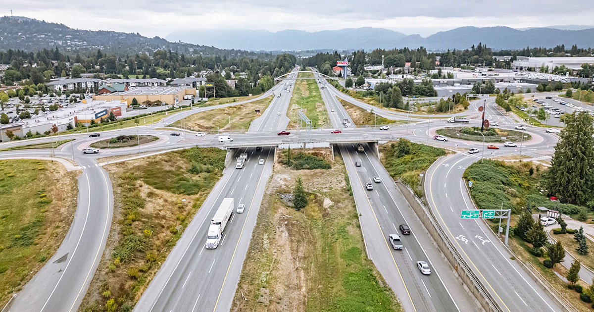 Highway between Mt. Lehman Road and Highway 11