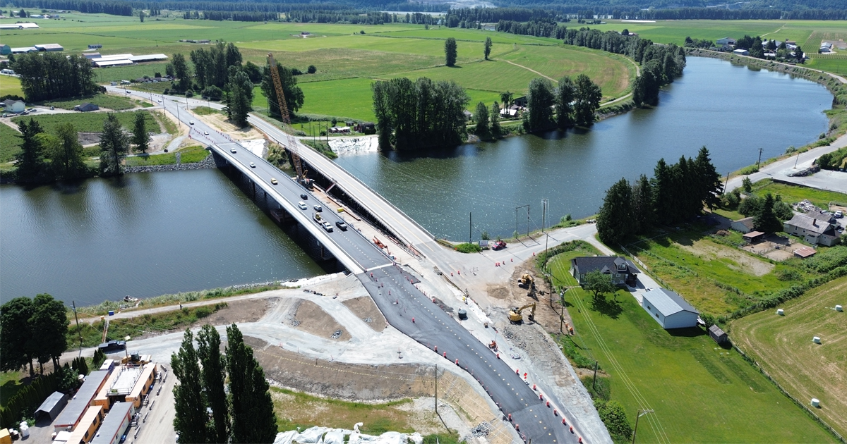 Highway 7 Dewdney Bridge Replacement progress as of June 2025