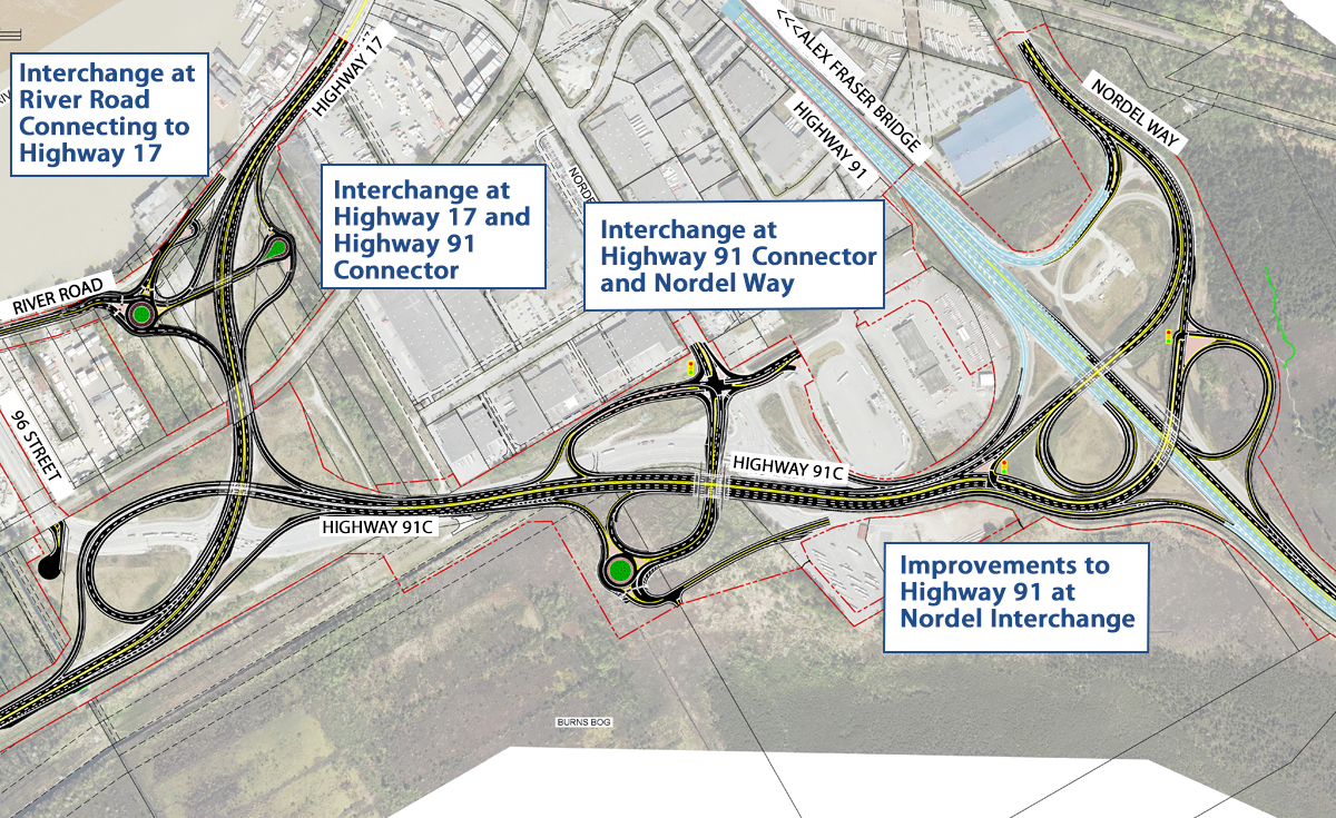 Directions To Highway 91 Highway 91/17 Upgrade Project - Province Of British Columbia