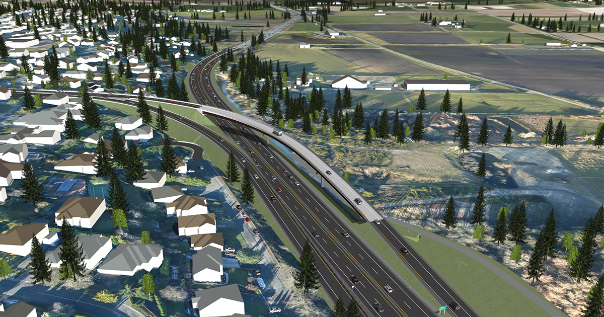 Highway 17 Keating Cross Overpass Project Artist Rendering